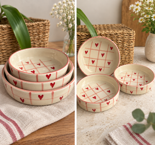Trio of Hearts Bowl Set