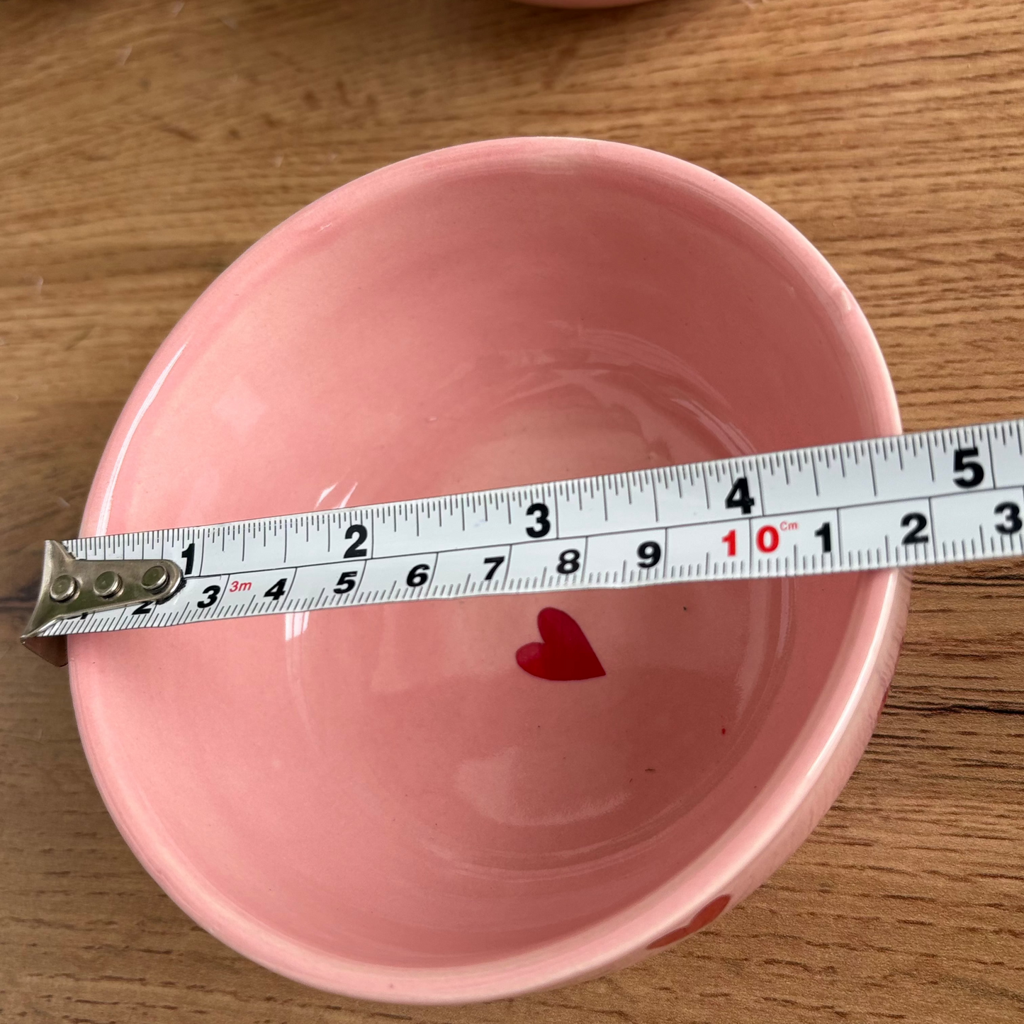 Heart print bowl