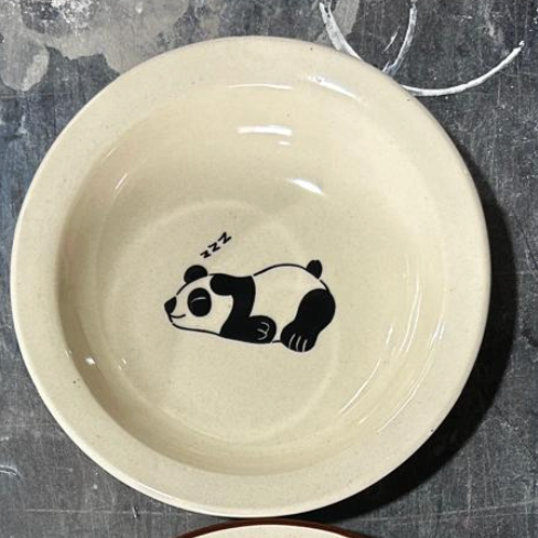 Snack Plate/ Pasta Bowl, handmade ceramic plate in white, view 2