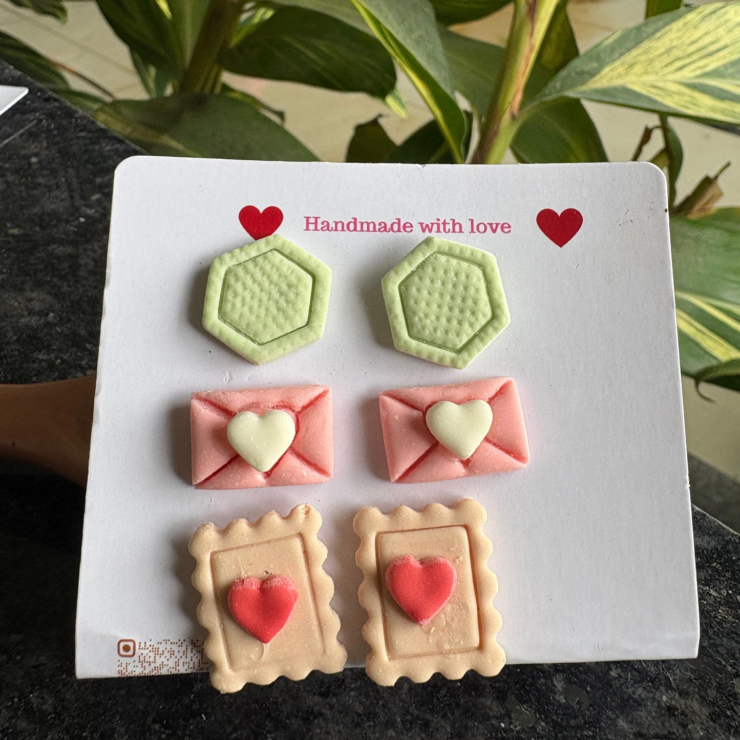 Set of 3 Earings (letter)