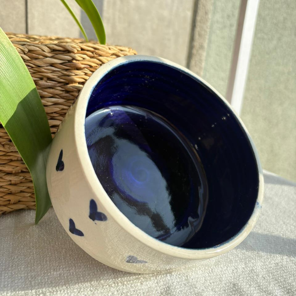 Blue Heart Bowl