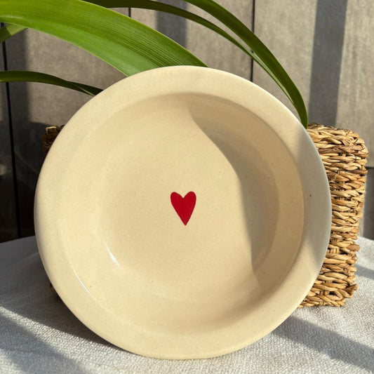 White Pasta Plate, handmade ceramic plate in white