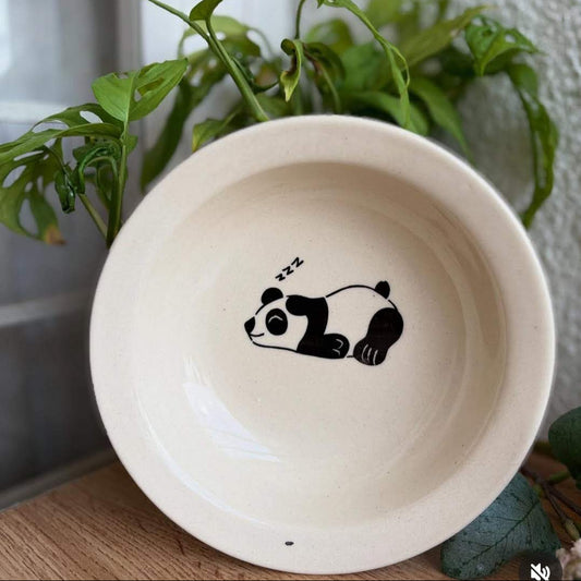 Snack Plate/ Pasta Bowl, handmade ceramic plate in white