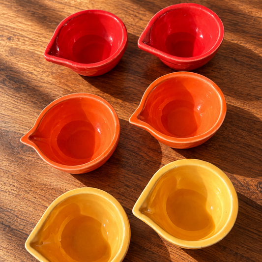 Ceramic Diya Set