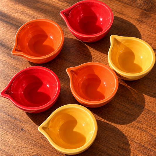 Ceramic Diya Set