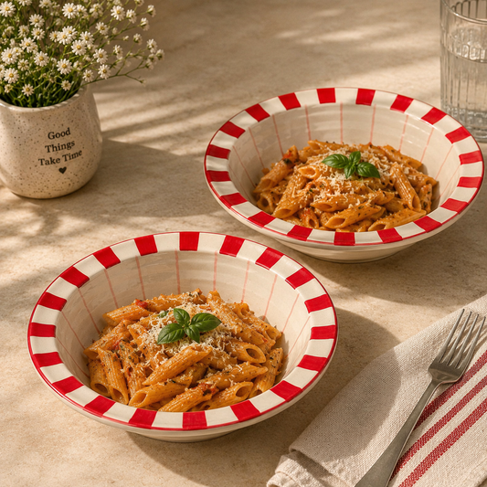 Strawberry Garden Pasta Plate
