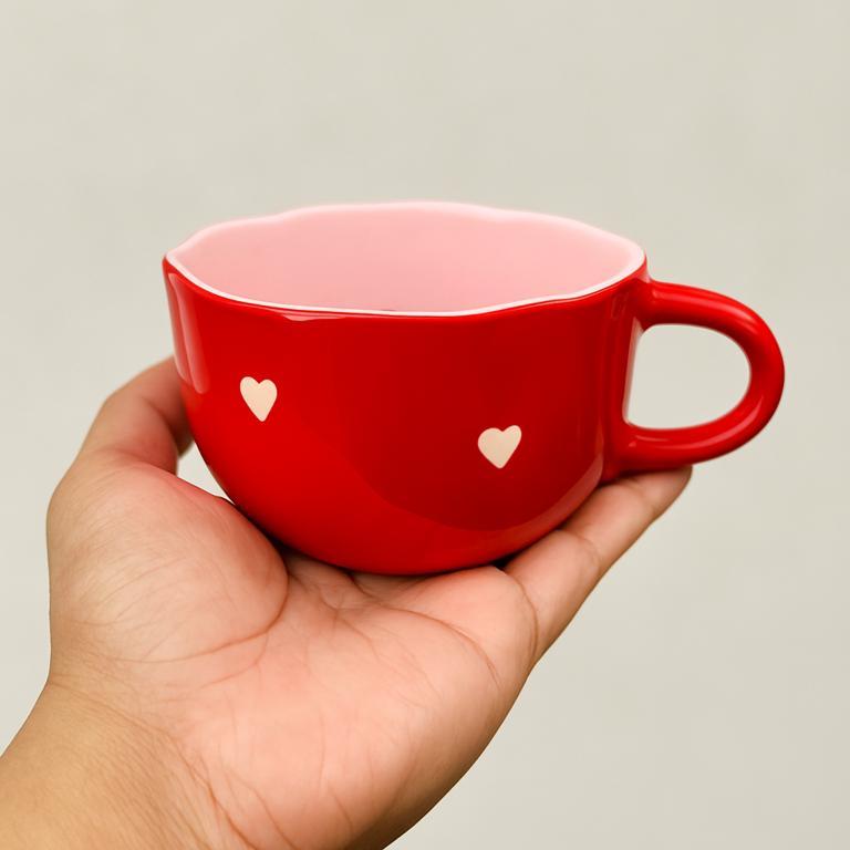Heart Cappuccino Mug