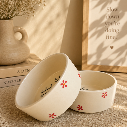 Serenity Bowl, handmade ceramic bowl in white