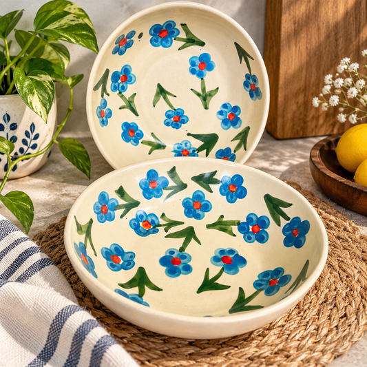 Blue Floral bowl