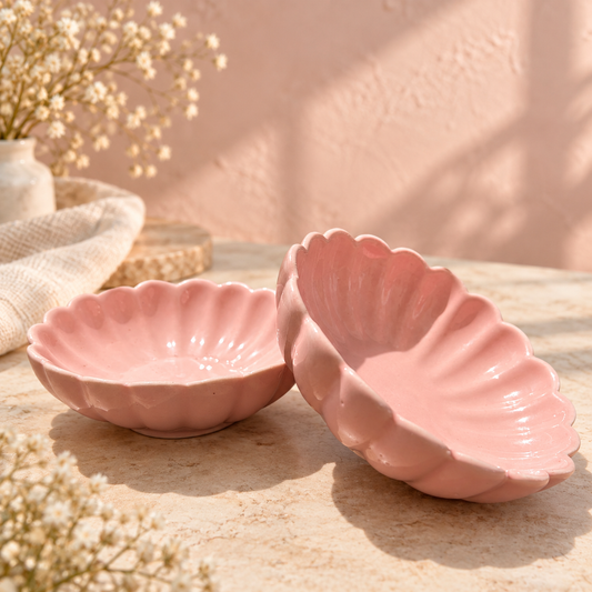 Blush Bloom Bowl (Set of 2)