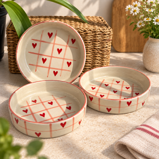Trio of Hearts Bowl Set