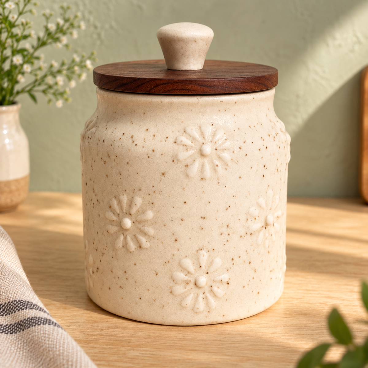 White Airtight Jar