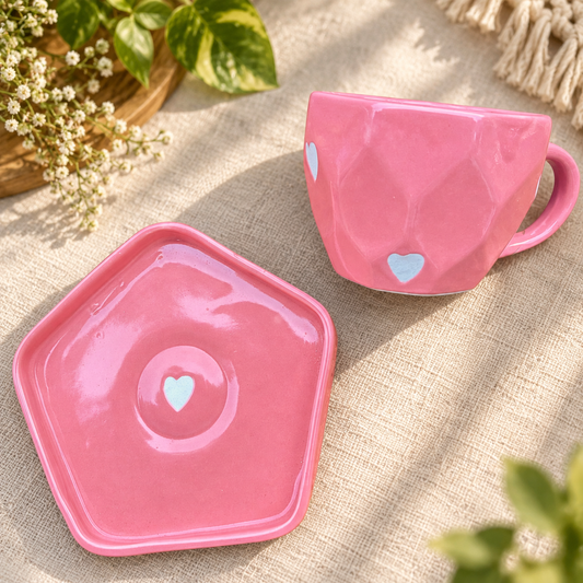 Pink Bloom Duo cup and saucer
