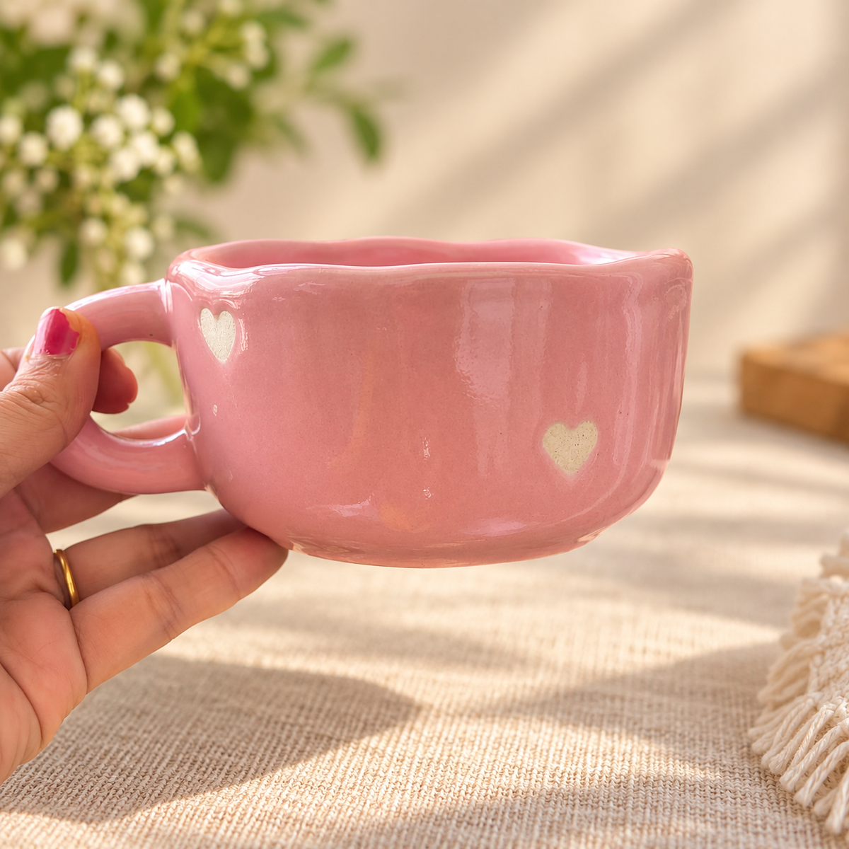 Pink Cappuccino  Mug
