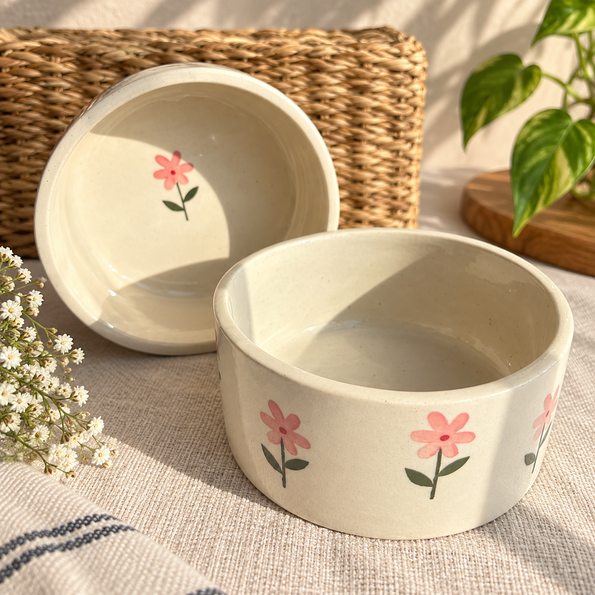 Pink Flower Bowl