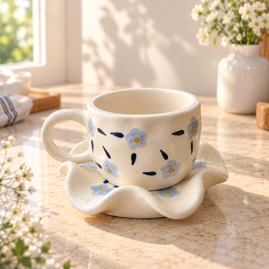 Floral Cup & Saucer