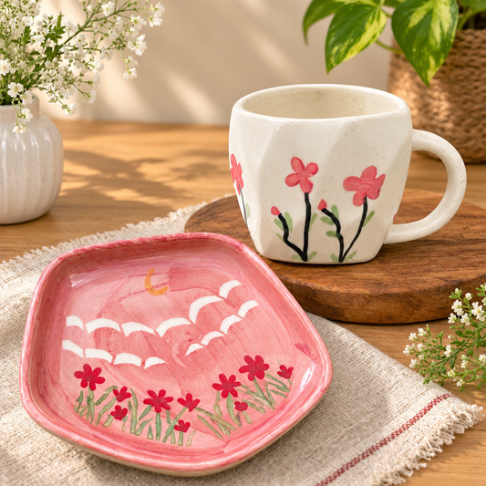 Garden Tea cup and saucer