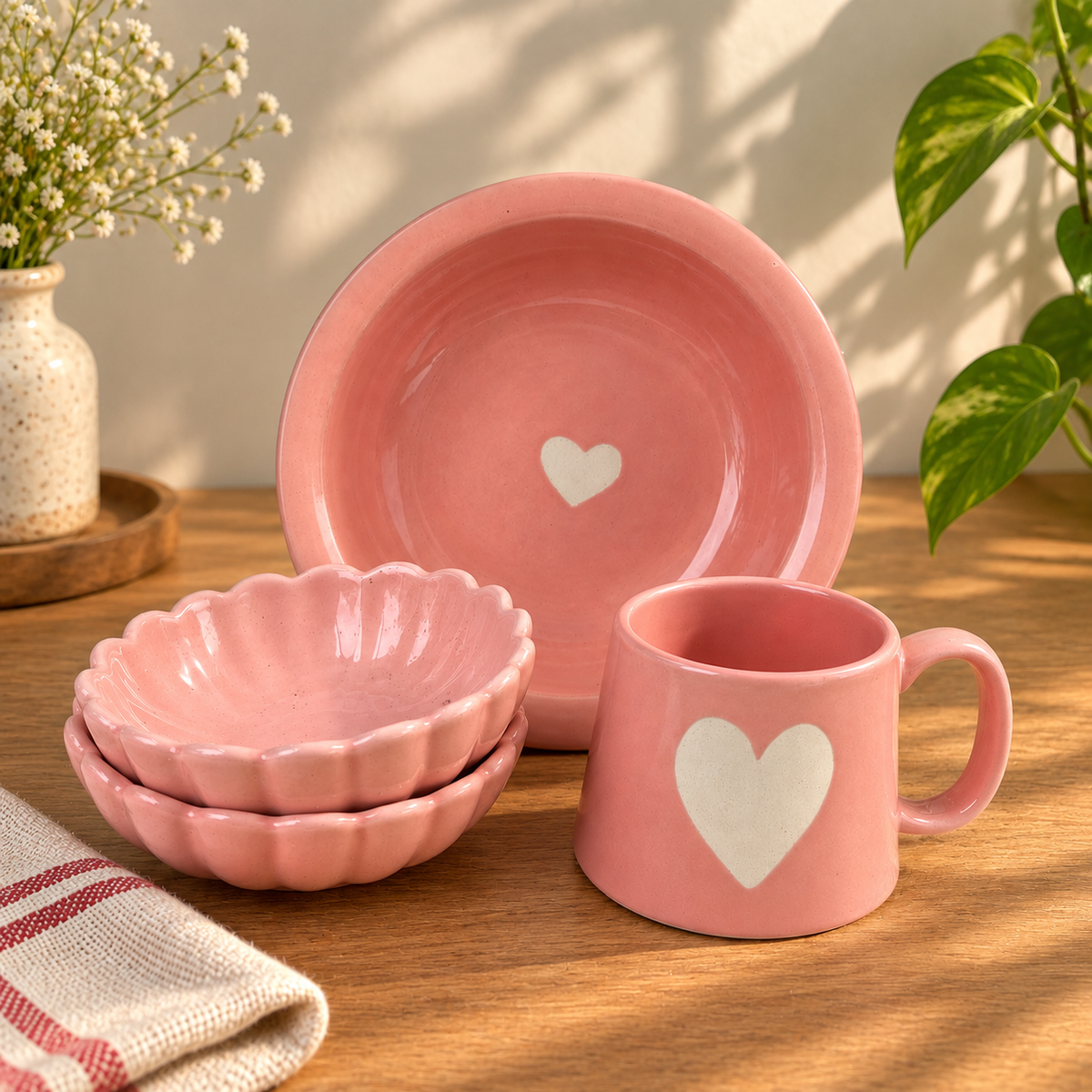Pink Heart Love Combo