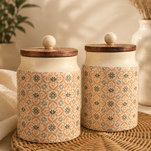 Saffron Bloom Jars