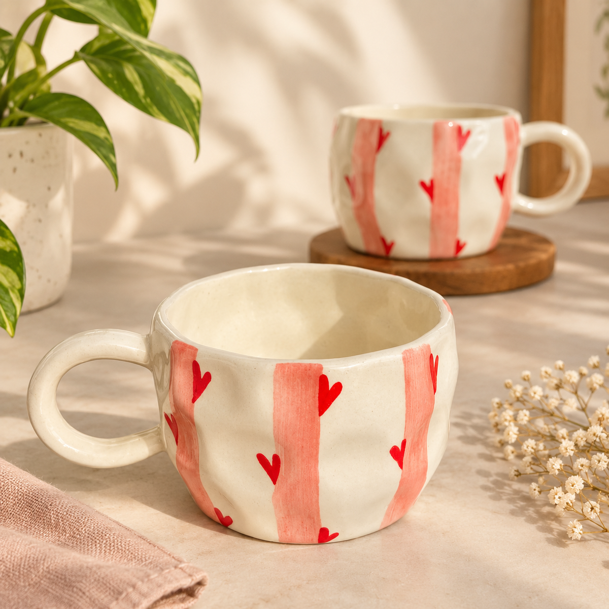 Love Scribbles Mugs (Set of 2)