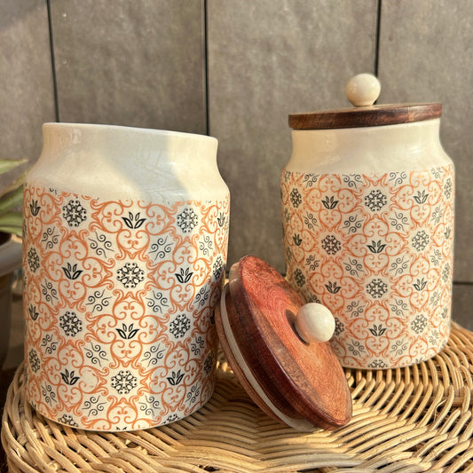 Saffron Bloom Jars