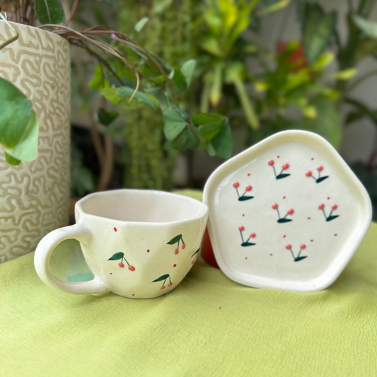 Cherry Cup & Saucer