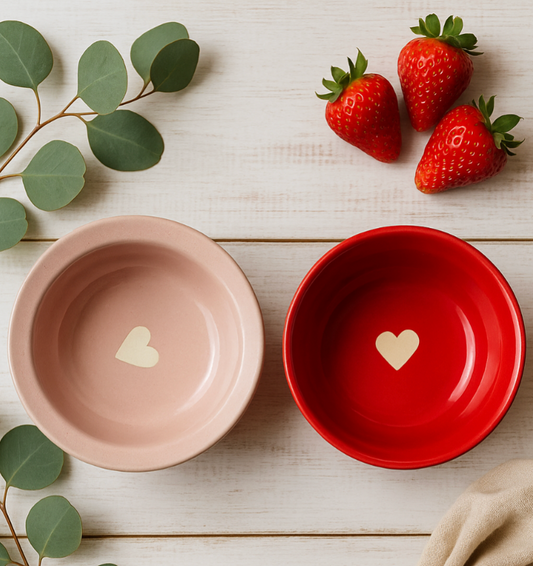 Snack Plate/ Pasta Plate, handmade ceramic plate in red, view 2