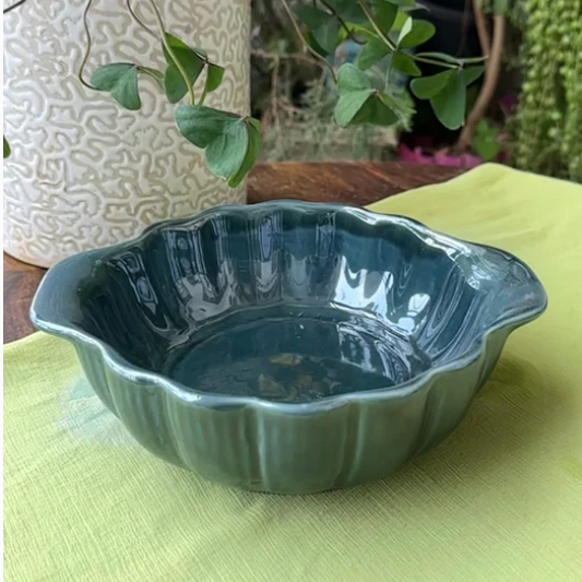 Turquoise Serving Bowl