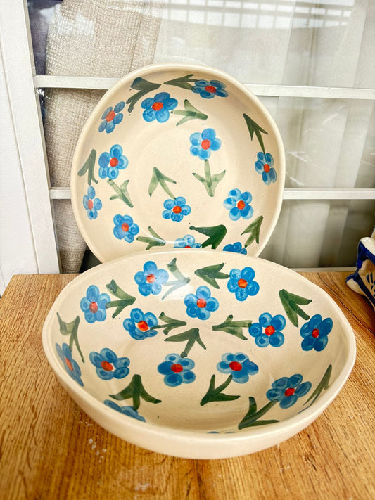 Blue Floral bowl