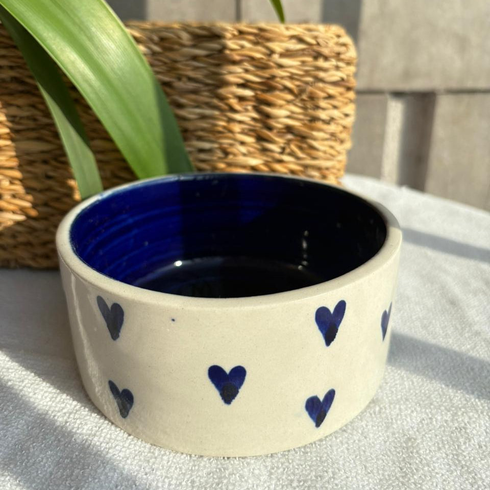 Blue Heart Bowl