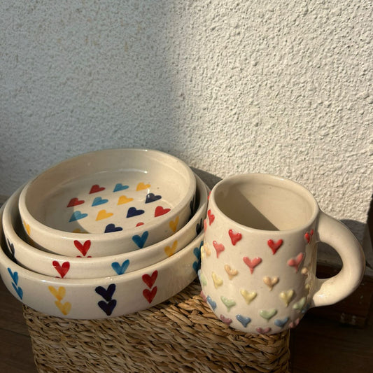 Multicolour Heart Combo
