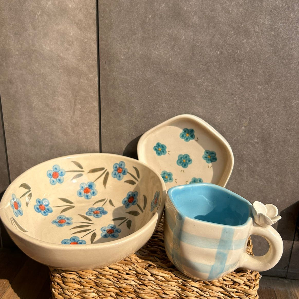 Blue Floral Combo