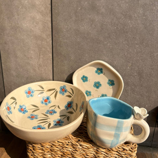 Blue Floral Combo