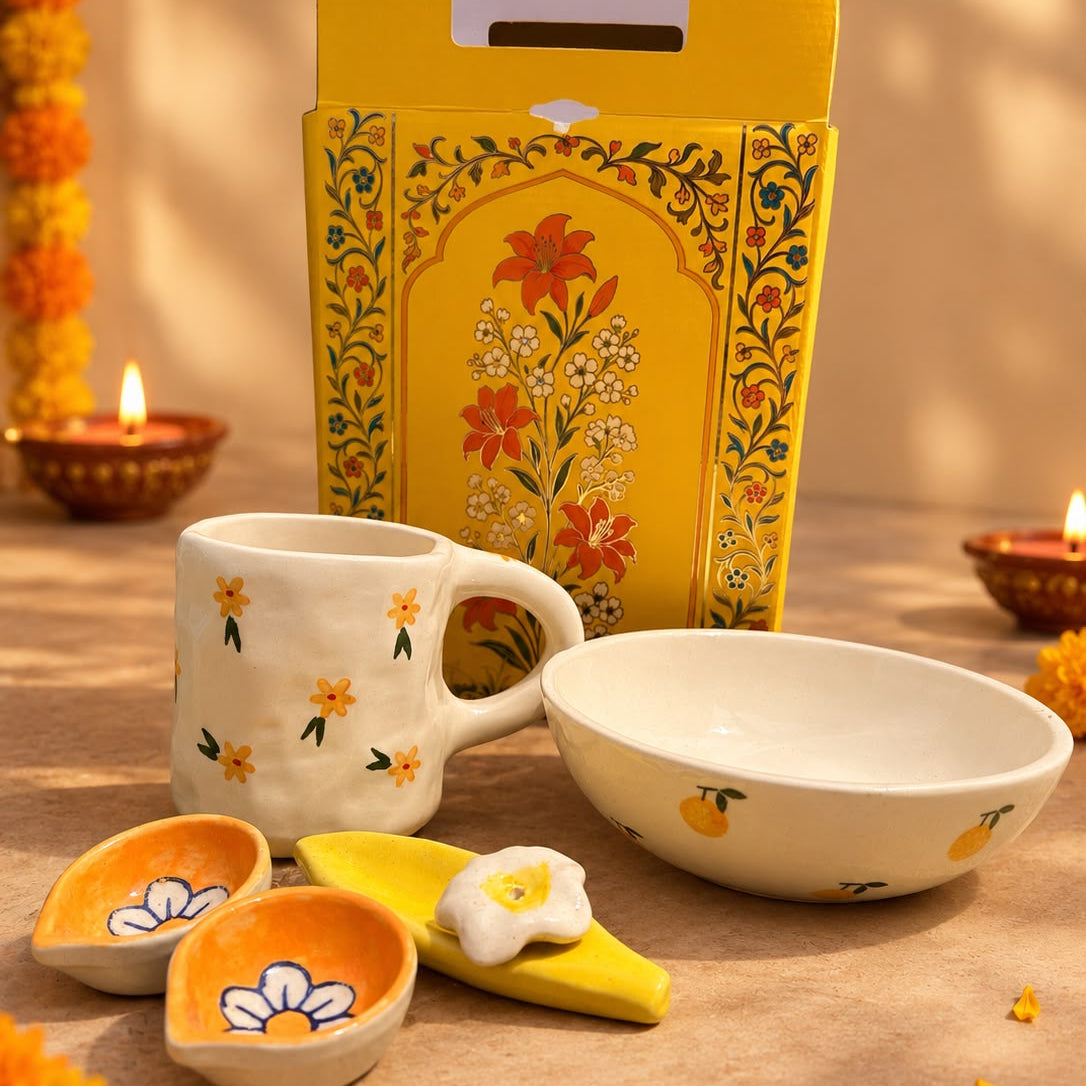 Sunshine Floral Ceramic Combo