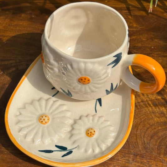Daisy cup and saucer