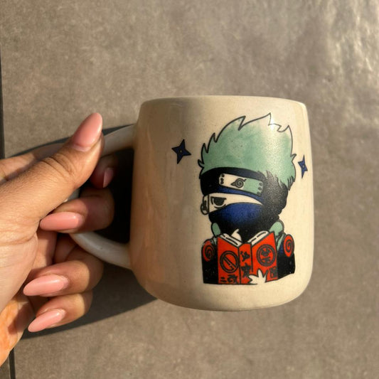 Itachi Mug, handmade ceramic mug in white, view 2