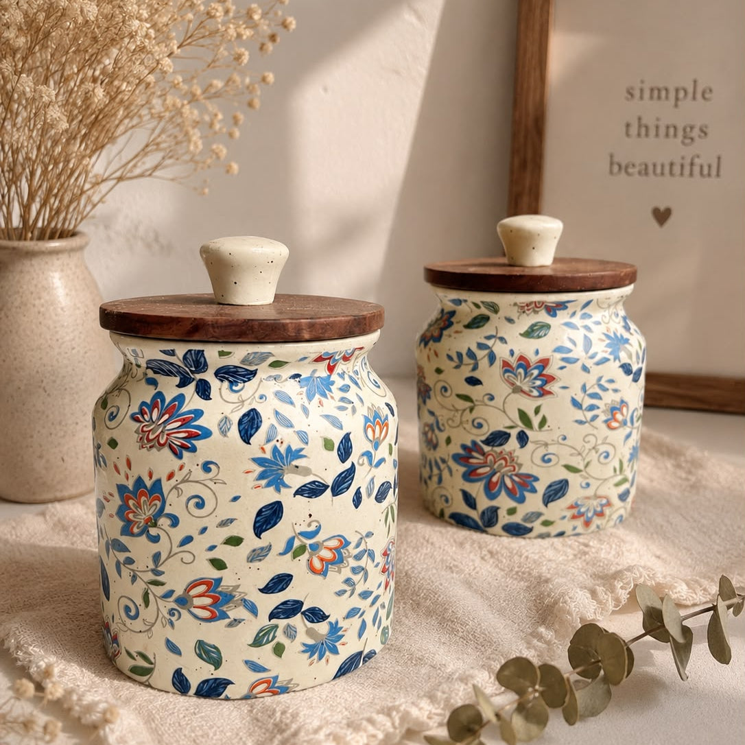 Blue Blossom Jar