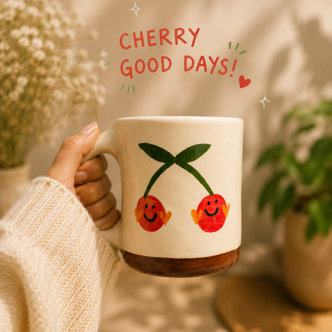 Cherry Heart Mug