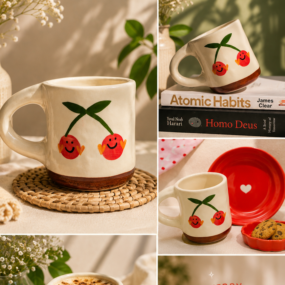 Cherry Heart Mug