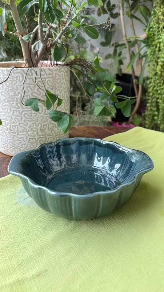 Turquoise Serving Bowl