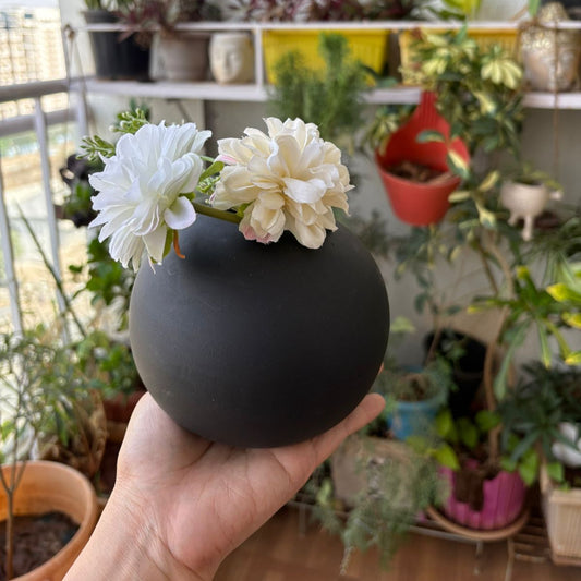 Black Matt Vase
